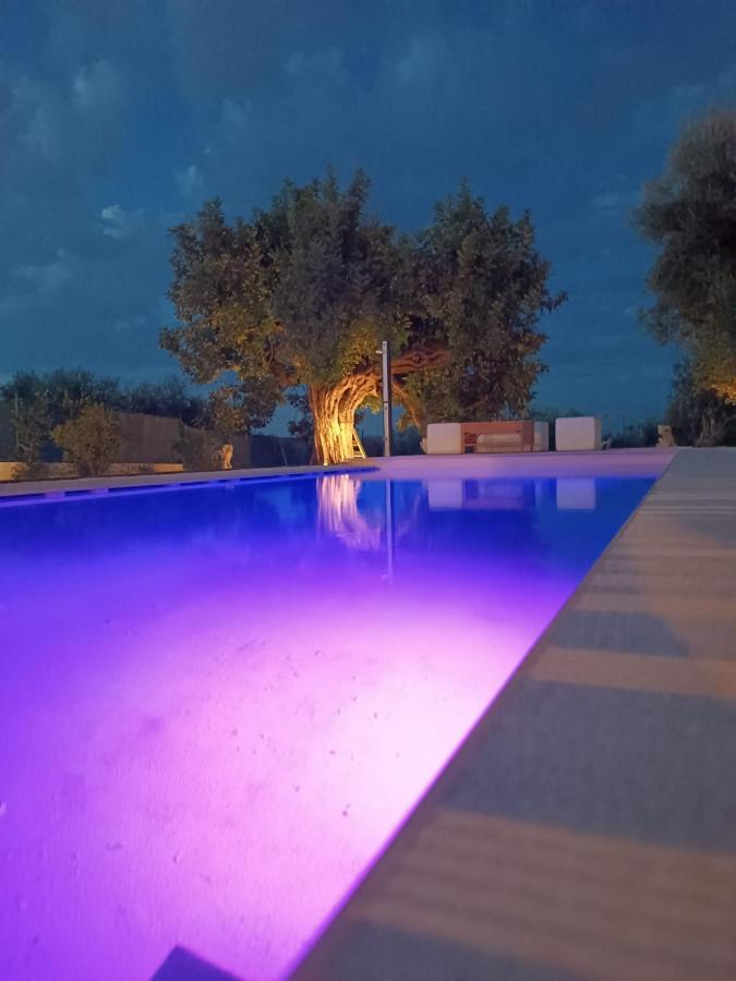 Il Vecchio Carrubo - Villa Con Piscina A Sfioro Macchia di Monte エクステリア 写真